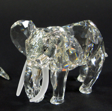 Appraisal: SWAROVSKI AUSTRIAN CUT CRYSTAL ELEPHANT FIGURE designed by artist Martin