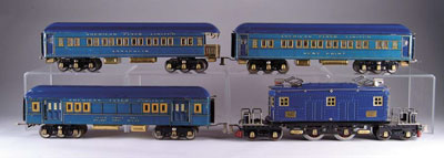 Appraisal: AMERICAN FLYER STANDARD GAUGE PASSENGER SET Set consist of a