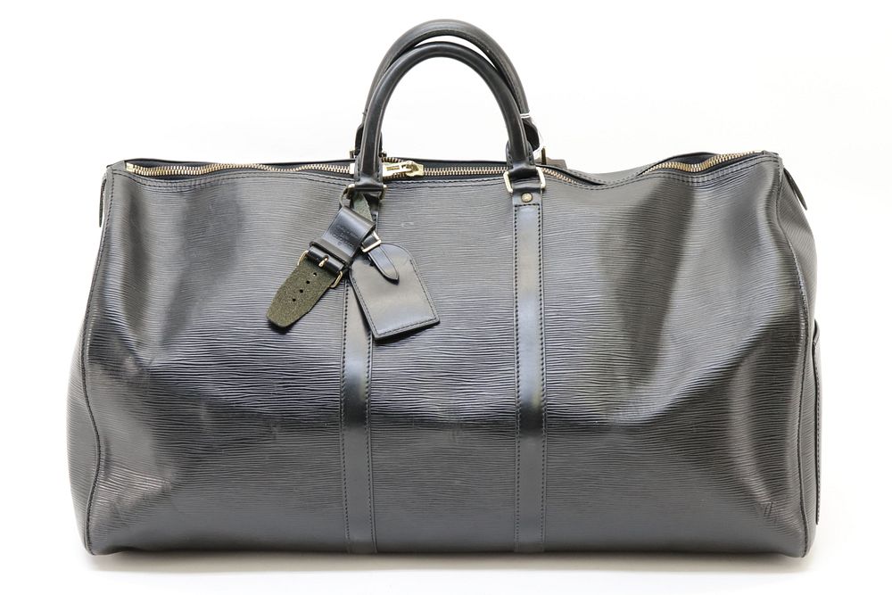 Appraisal: Louis Vuitton - Keepall Louis Vuitton - Keepall Black epi