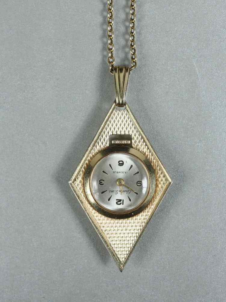 Appraisal: PENDANT WATCH - Circa k yellow gold pendant watch a