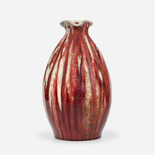 Appraisal: Pierre-Adrien Dalpayrat VASE France c oxblood glazed stoneware h dia