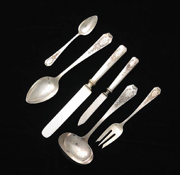 Appraisal: A sterling flatware set with caseWhiting Mfg Co Providence RIMadam