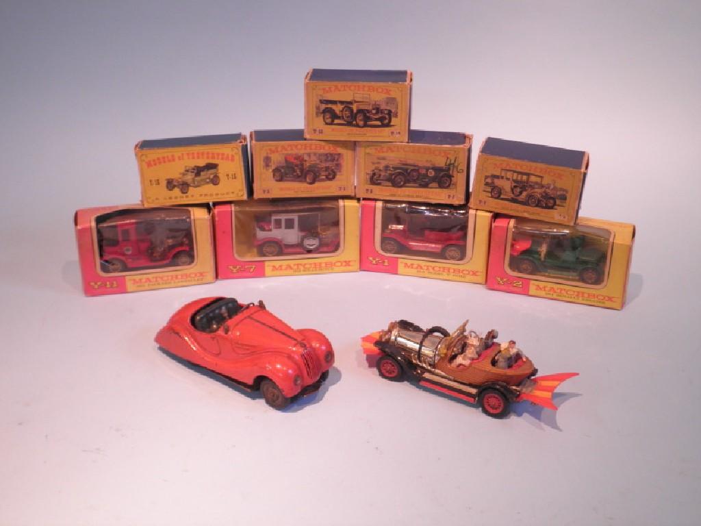 Appraisal: A Schuco Examico tin plate sports car a Corgi Chitty