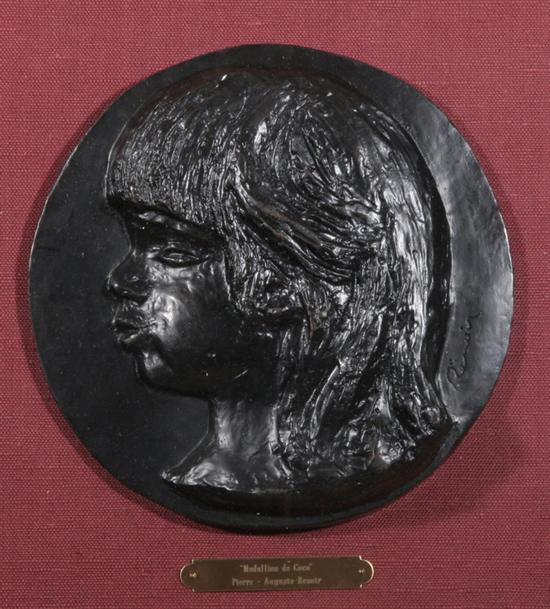 Appraisal: AFTER PIERRE AUGUSTE RENOIR French - MEDALLION DE COCO numbered