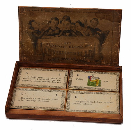 Appraisal: A TH CENTURY GERMAN PARLOR GAME the sliding lid to