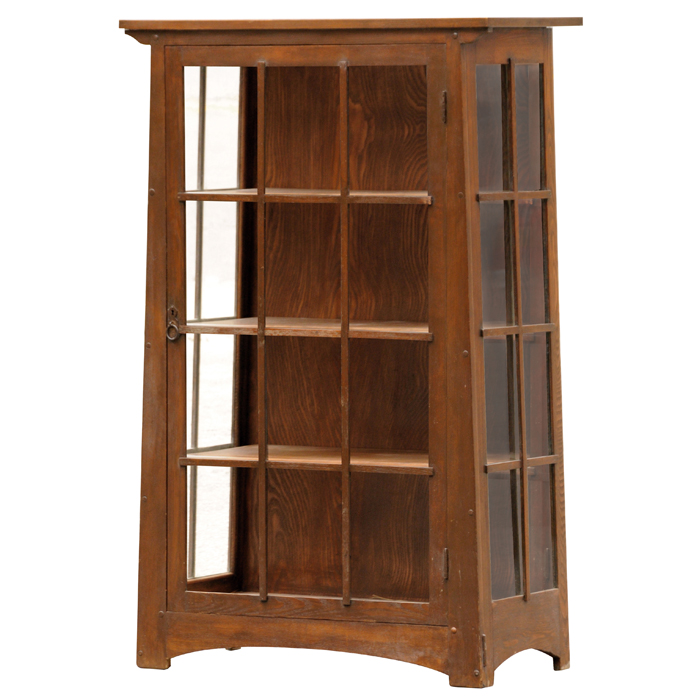 Appraisal: Limbert china cabinet tenon and peg construction three removable shelves