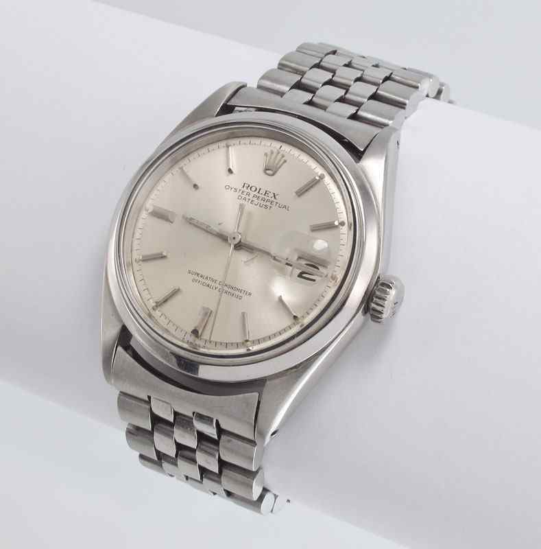 Appraisal: VINTAGE ROLEX STAINLESS STEEL JUBILEE WRISTWATCH Ca - Stainless steel