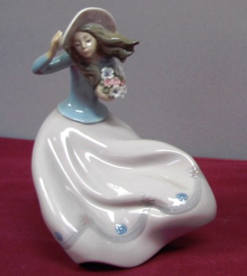 Appraisal: LLADRO - Blustery Day - G Retired Good condition