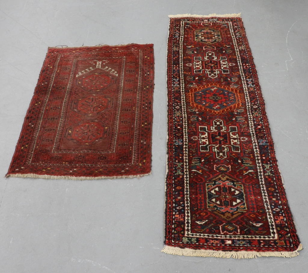 Appraisal: PERSIAN MIDDLE EASTERN PRAYER RUG RUNNER Persia Semi Antique Post