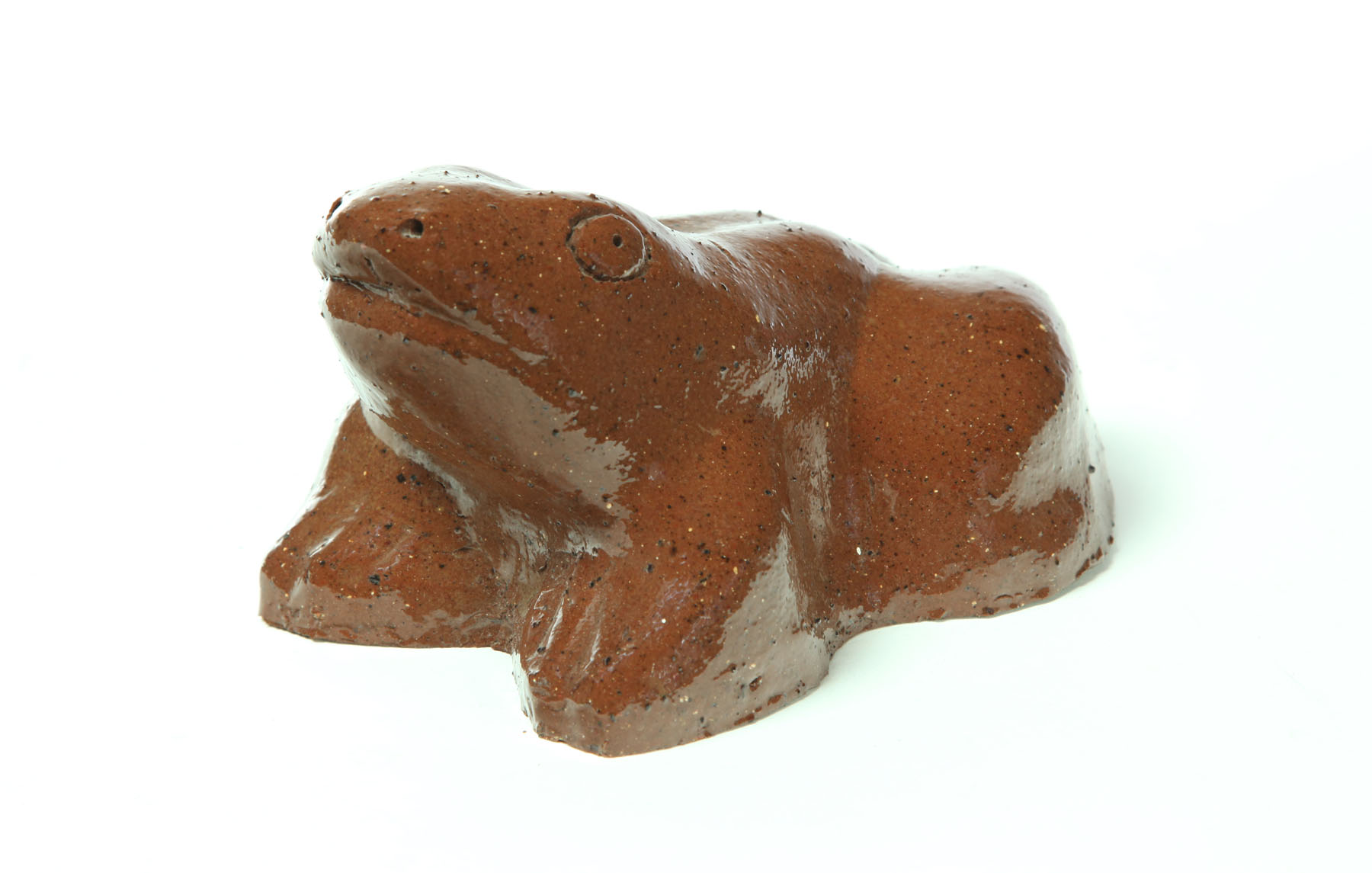 Appraisal: SEWERTILE FROG BANK Ohio early th century Stamped on the