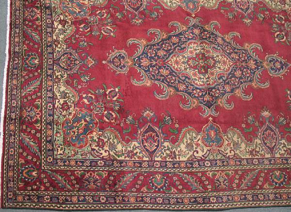 Appraisal: A Tabriz carpet size approximately ft x ft