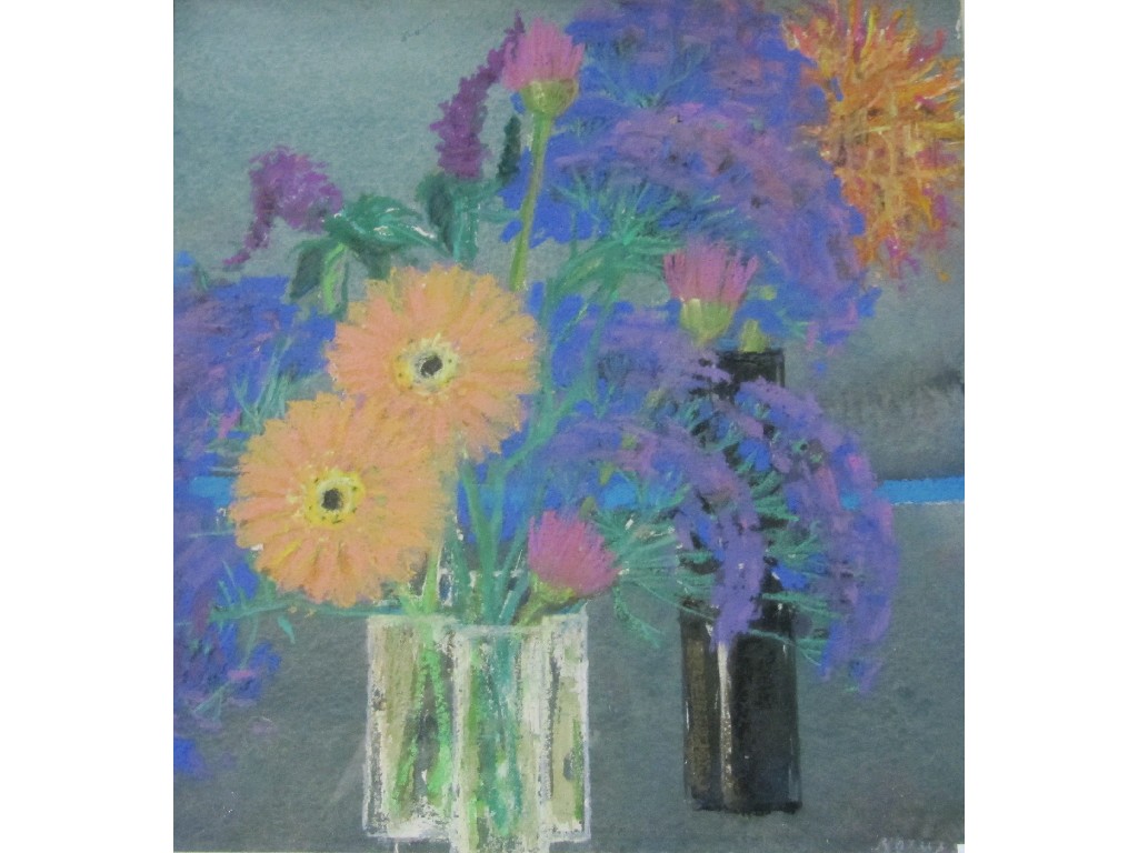 Appraisal: JACK NOTMAN Pastel still life signed recto and with an