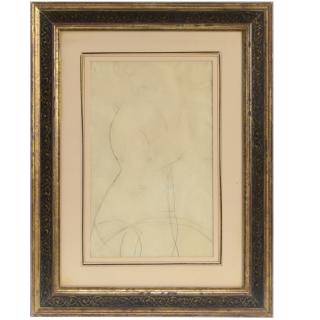 Appraisal: Attr to Amedeo Modigliani drawing Attr to Amedeo Modigliani drawing