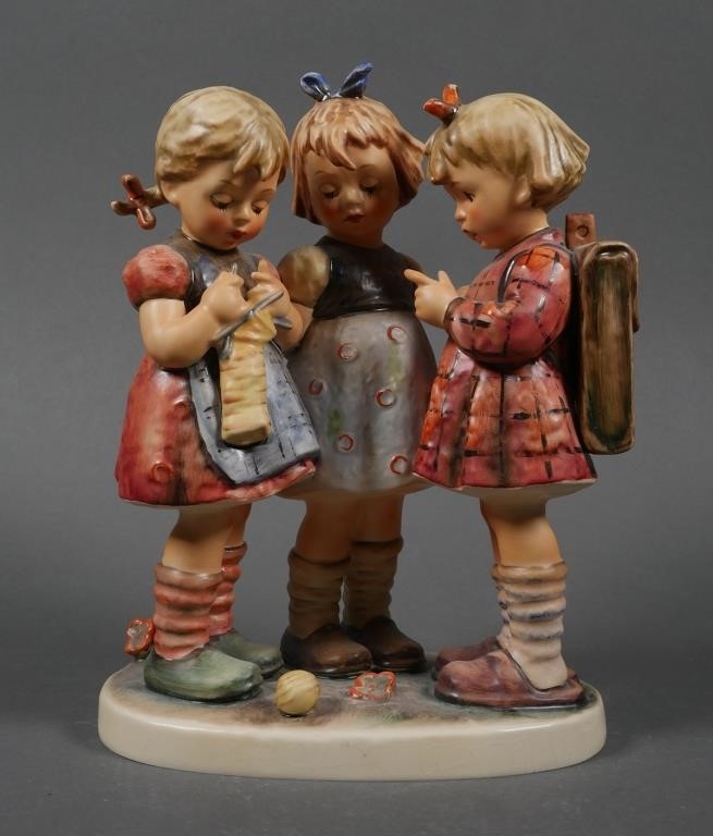 Appraisal: Large Hummel School Girls Figurine is largest size and permanently