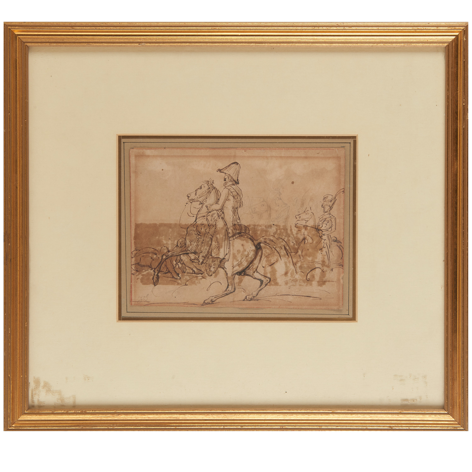 Appraisal: HYPPOLYTE LECOMTE ATTRIB DRAWING Attributed to Hyppolyte Lecomte French -