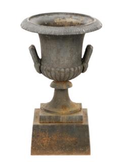 Appraisal: Continental Neoclassical Cast Iron Garden Urn Contiental early th century