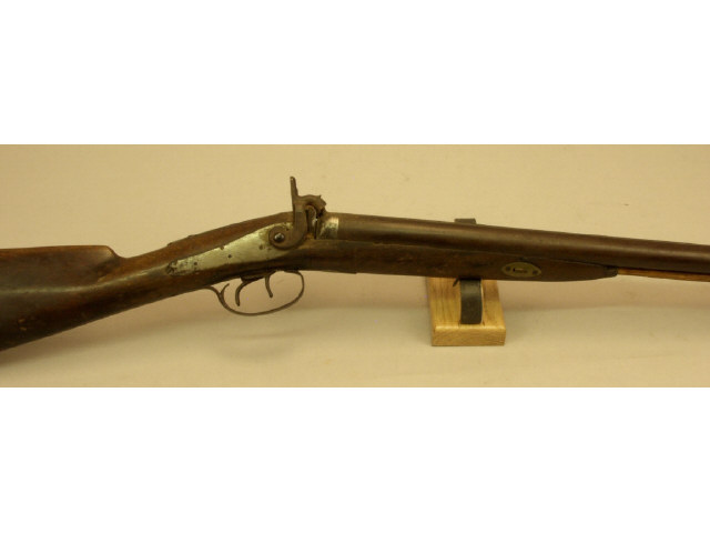 Appraisal: American double barrel percussion shotgun circa 's Estimate -