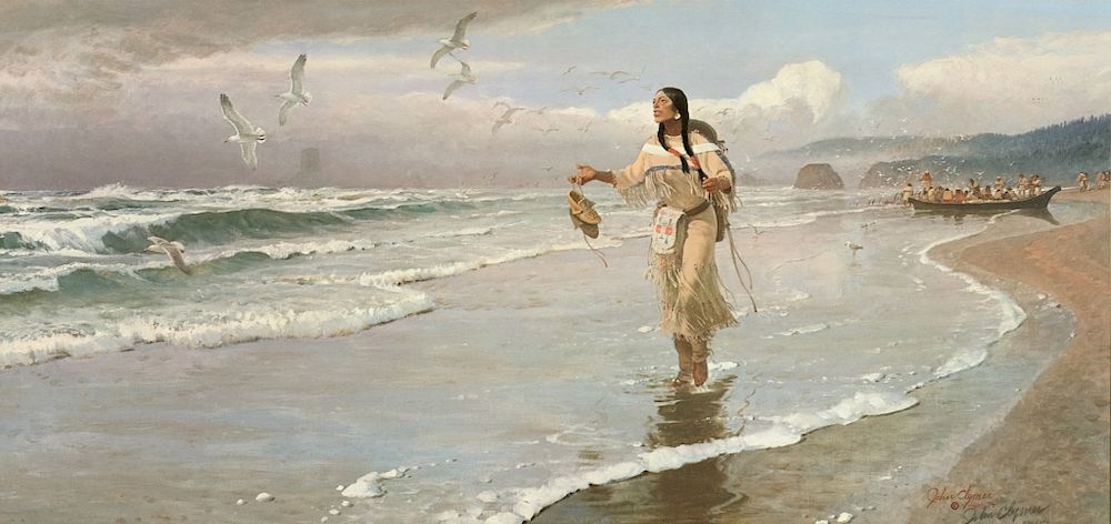 Appraisal: John Clymer Sacajawea at the Big Water Sacajawea at the