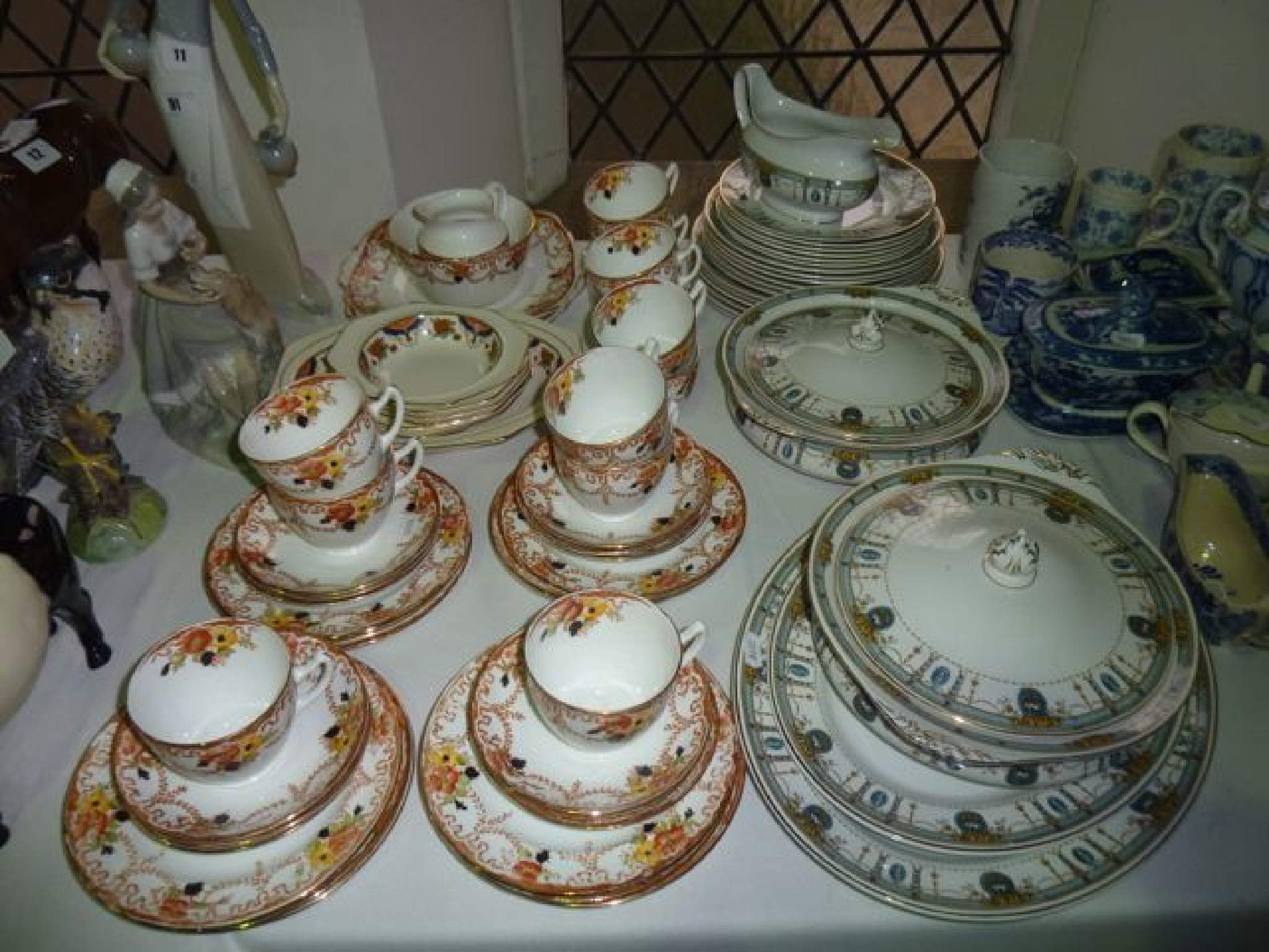 Appraisal: A collection of Soho Pottery White Granite dinner wares comprising