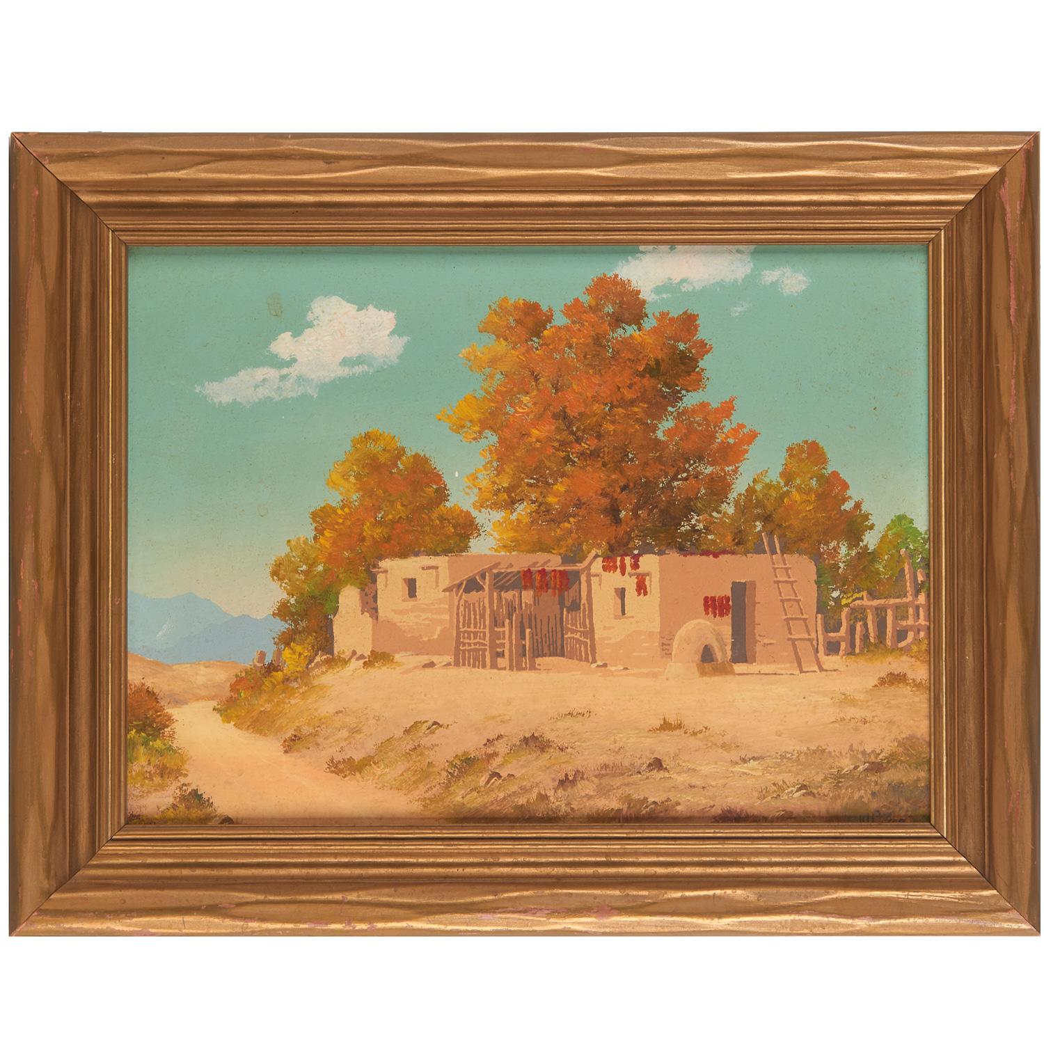 Appraisal: WILLARD PAGE PUEBLO PAINTING Willard Page American - Indian Home