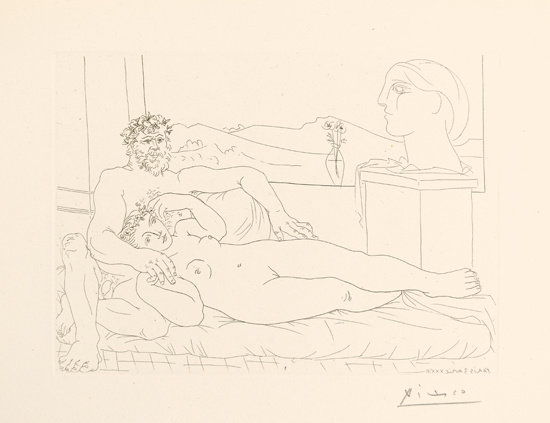 Appraisal: PABLO PICASSO Le Repos du Sculpteur II Etching x mm