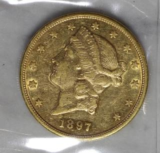 Appraisal: S US Double Eagle twenty dollar gold coin S US