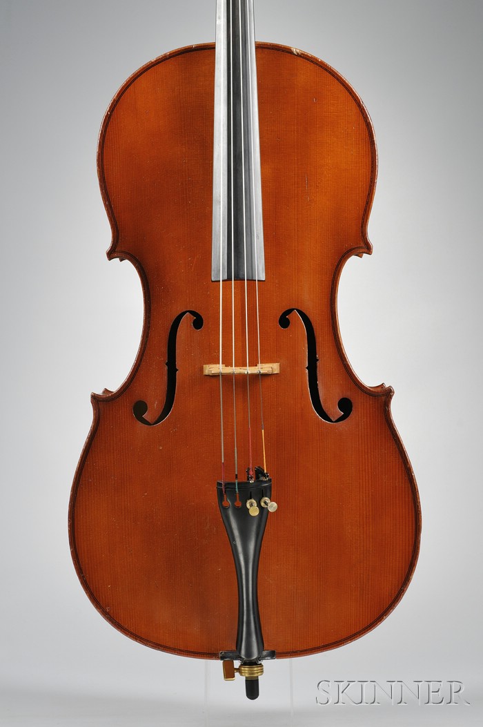 Appraisal: Child's Modern Violoncello labeled HANS WAGNER length of back cm