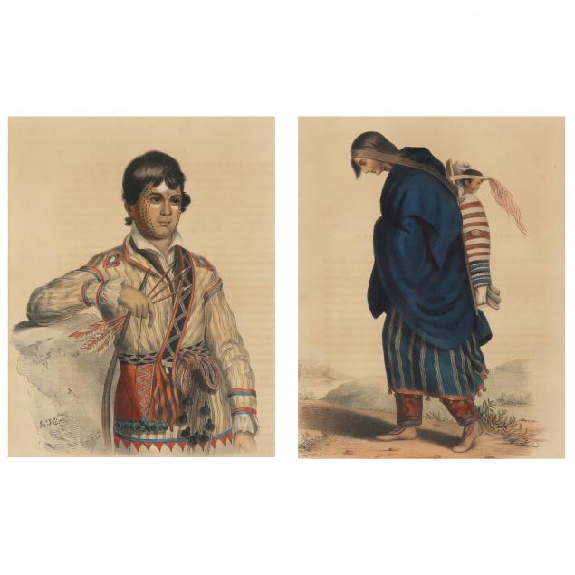 Appraisal: MCKENNEY AND HALL TH CENTURY CHIPPEWAY SQUAW CHILD MISTIPPEE TWO