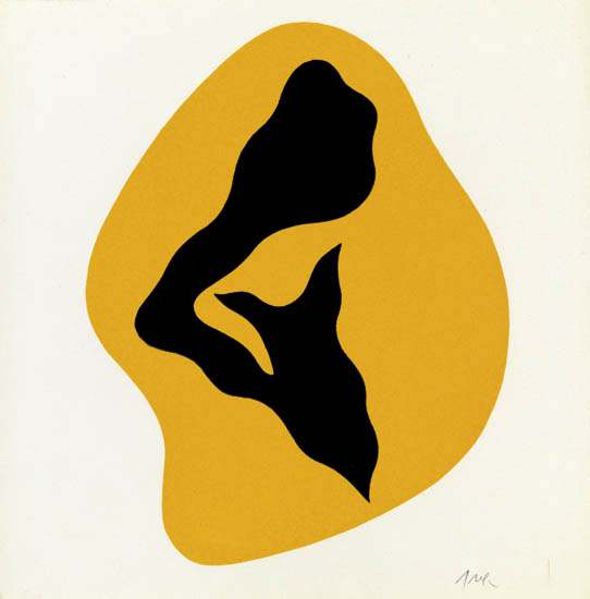 Appraisal: JEAN ARP Composition Color woodcuts impressions Both x mm x