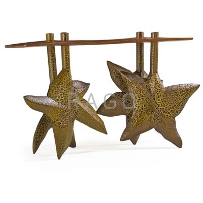 Appraisal: WENDELL CASTLE b Exceptional starfish console table Quest Scottsville NY