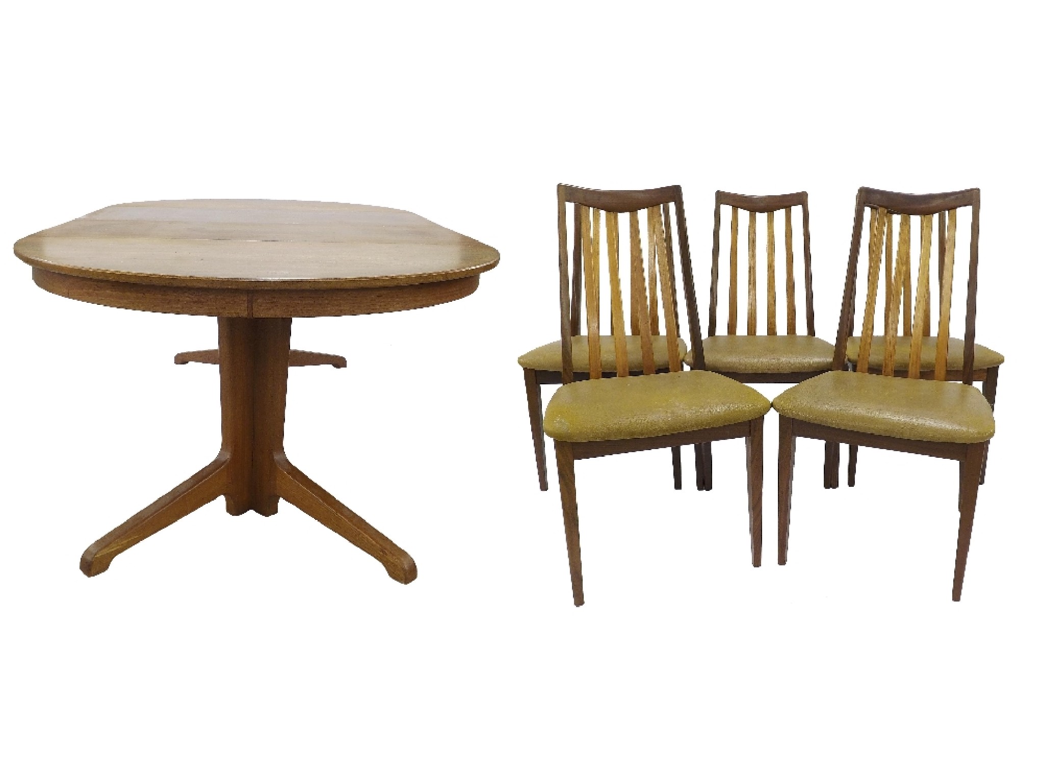 Appraisal: s G-Plan teak extending dining table and five chairs