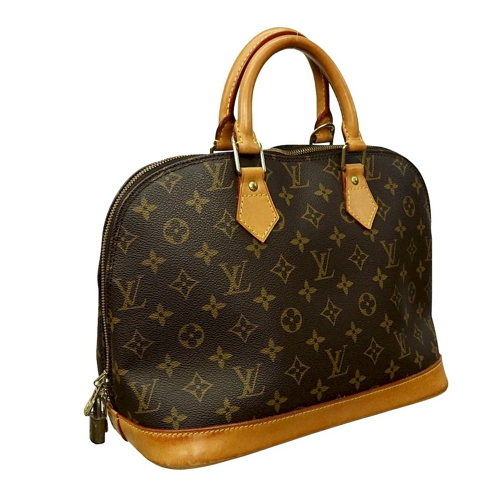 Appraisal: Louis Vuitton Brown Canvas Monogram Alma PM Louis Vuitton Brown