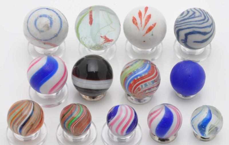 Appraisal: Lot of Handmade Marbles Description This lot includes three Joseph