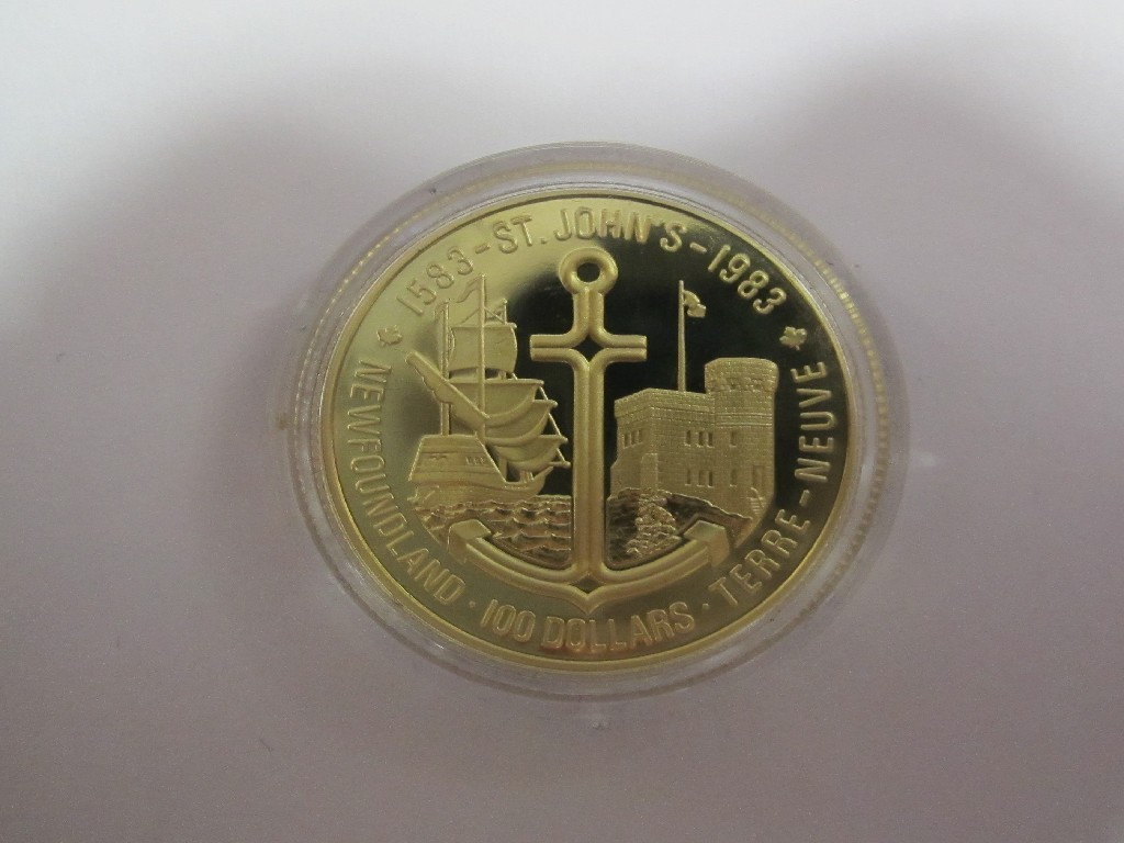 Appraisal: Canadian ct gold proof coin Complete with case and certificate