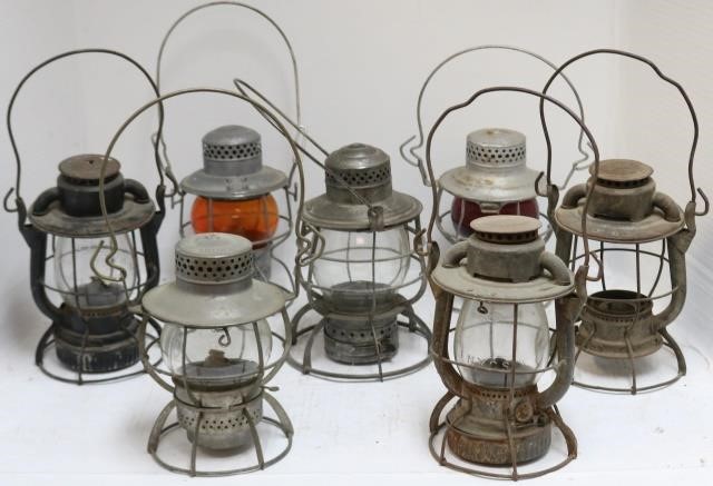 Appraisal: LOT OF DIETZ DRESSEL ADLAKE AND B MRAILROAD LANTERNS DIETZ