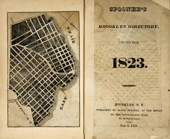 Appraisal: BROOKLYN Spooner's Brooklyn Directory for the Year Brooklyn Alden Spooner