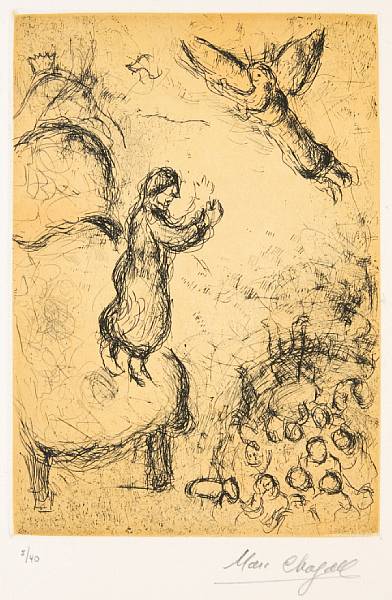 Appraisal: Marc Chagall Russian French - Pl from Psalms of David