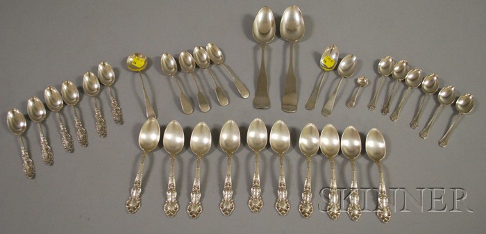 Appraisal: Approximately Thirty-two Pieces of Assorted Sterling Flatware including a set