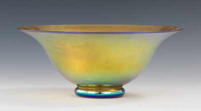 Appraisal: A Steuben Aurene Glass Bowl Apprx - D x H