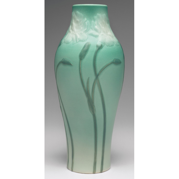 Appraisal: Unusual Rookwood vase large and rare shape covered in a