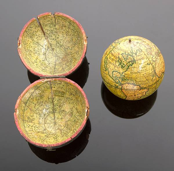 Appraisal: A George III -inch pocket globe late th early th