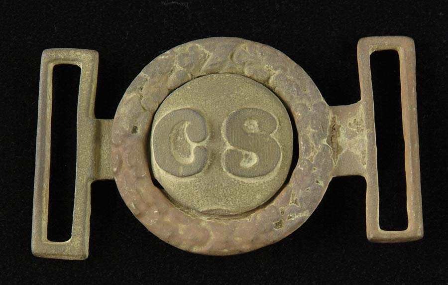 Appraisal: EXCAVATED WESTERN STYLE PIECE CS BELT BUCKLE Excavated western style