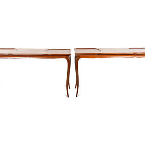 Appraisal: A Pair of Louis XV Mahogany Writing Tables Circa Height