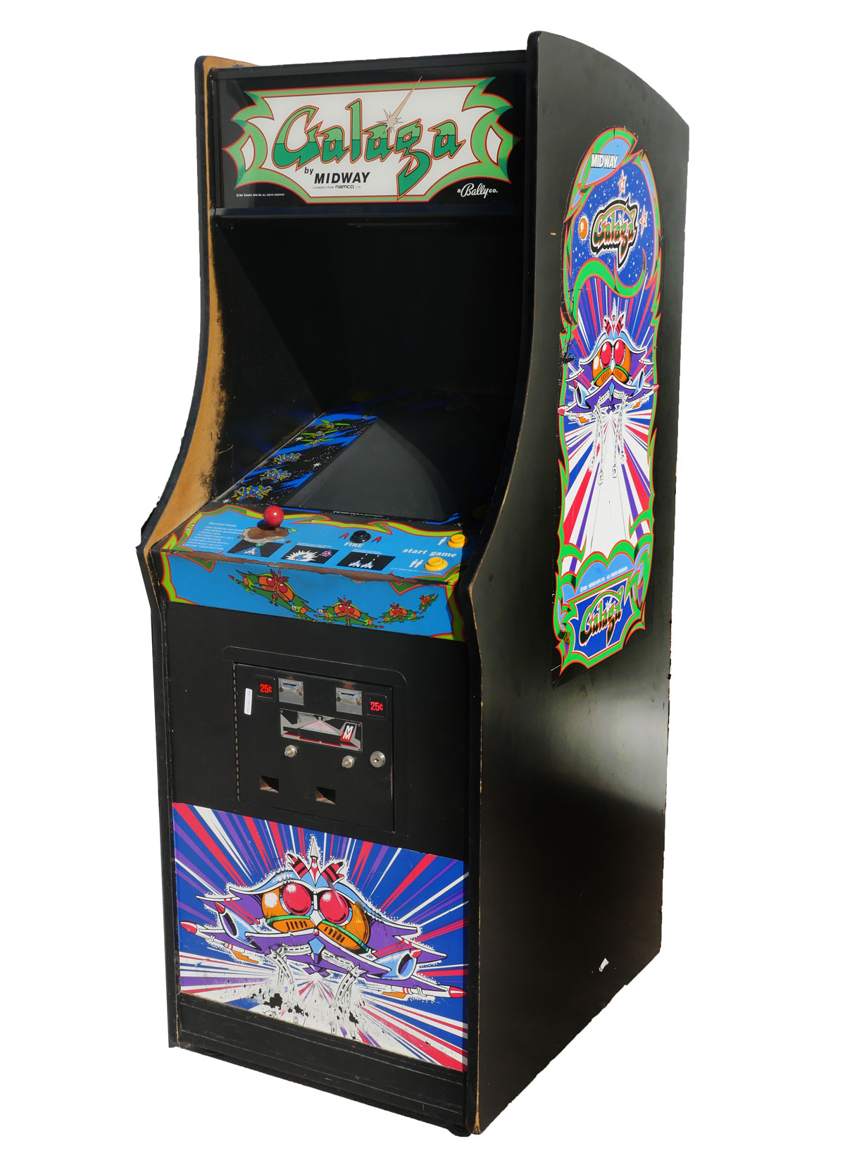 Appraisal: GALAGA ARCADE VIDEO GAME MACHINE A Bally Co Galaga stand-up