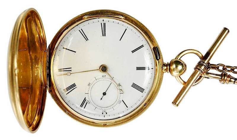 Appraisal: kt Richmond Estate Key Wound Pocket Watch mm case gold-tone