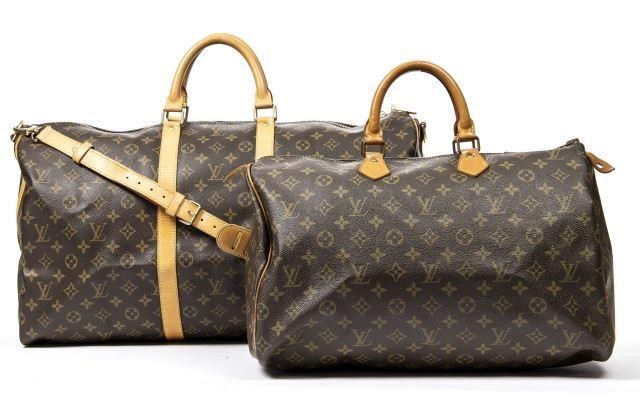 Appraisal: lot of Louis Vuitton duffle bags in brown monogram coated