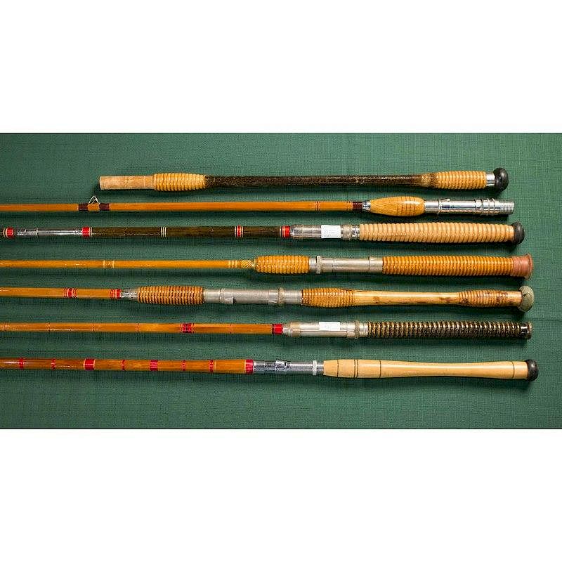 Appraisal: Saltwater Rods plus Part Six saltwater rods plus one part