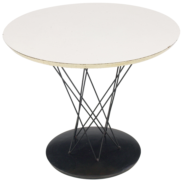 Appraisal: Isamu Noguchi occasional table by Knoll Associates black enameled base