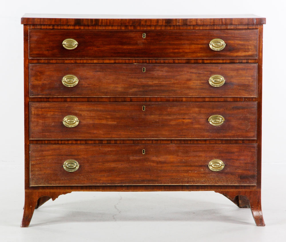 Appraisal: - Early th C American Hepplewhite Chest American Hepplewhite chest