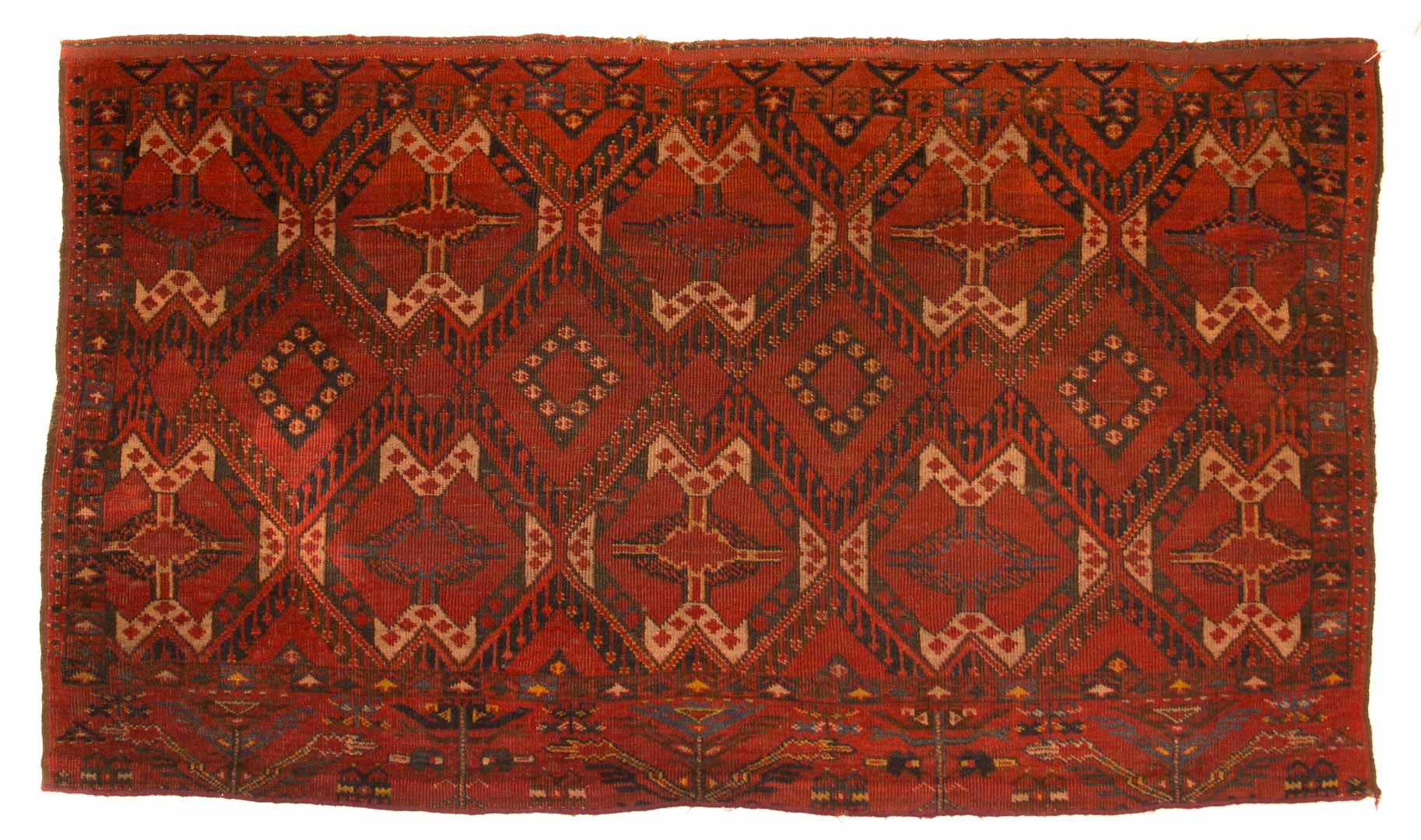 Appraisal: Antique Yamout rug approx x Turkestan circa Condition Excellent condition